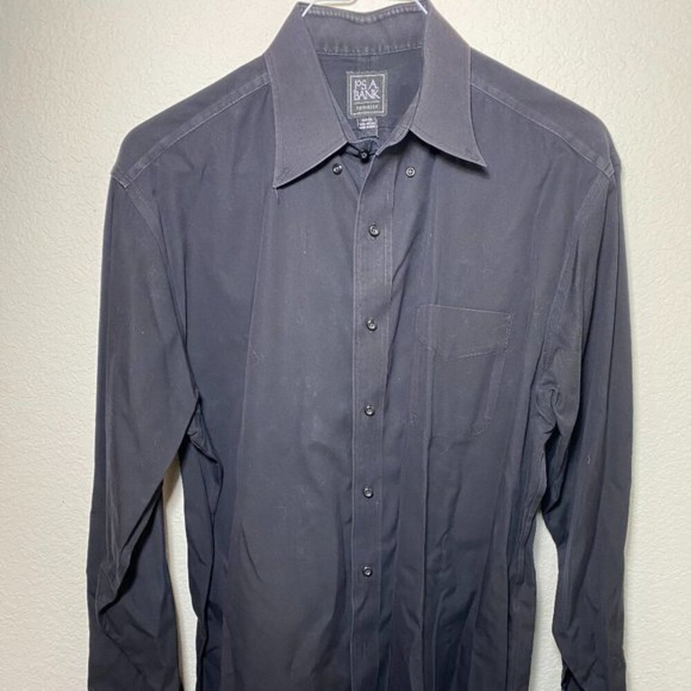 Joseph‎ A Banks Long Sleeved Black Travelers Line Size 16.5 - 34